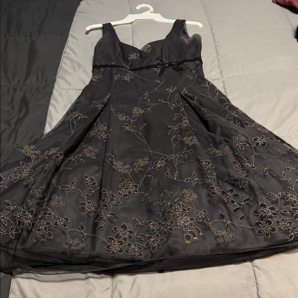 Papell Boutique Black Evening Dress